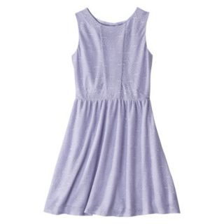 Xhilaration Juniors Lace Fit & Flare Dress   Lavender XL(15 17)
