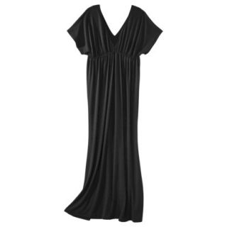 Merona Womens Knit Kimono Maxi Dress   Black   XS