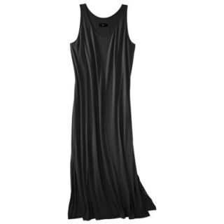 Mossimo Womens Plus Size Sleeveless V Neck Maxi Dress   Black 4