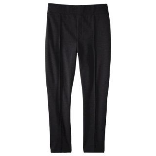 Pure Energy Womens Plus Size Ponte with Detail Pant   Black 4X