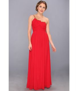 Calvin Klein One Shoulder Empire Dress CD3B1ZHP Womens Dress (Red)