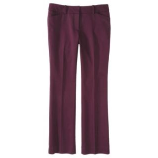 Mossimo Womens Refined Bootcut Pant (Modern Fit)   Purple 10 Long