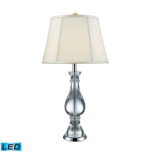 Dimond Lighting DMD D1809 LED Kentwood Table Lamp in Clear Crystal & Chrome with