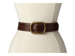 Lucky Brand Perforated Stud Belt Womens Belts (Brown)