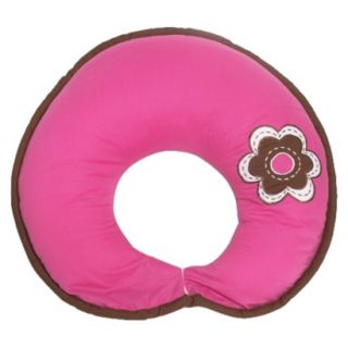 Pink/Chocolate Damask Nursing Pillow cover
