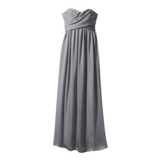 TEVOLIO Womens Plus Size Satin Strapless Maxi Dress   Cement   28W