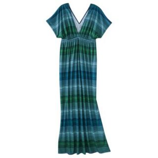 Merona Petites Short Sleeve Maxi Dress   Blue/Green SP