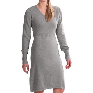 prAna Ziggy Sweater Dress   Long Sleeve (For Women)   HEATHER GREY (M )