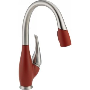 Delta Faucet 9158 SR DST Fuse Fuse Single Handle Pull Down Kitchen Faucet