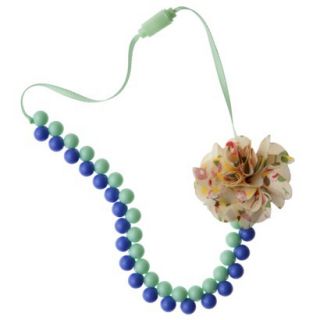Cherokee Infant Toddler Girls Beaded Necklace   Blue/Mint