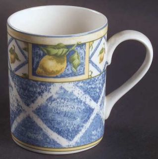 Royal Doulton Lemon Trellis Mug, Fine China Dinnerware   Gallery Shape,Lemons,Zi
