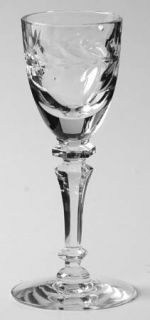 Tiffin Franciscan Priscilla Clear Tif(St#17361,Polishdcut) Cordial Glass   Clear