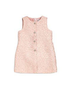 Dolce & Gabbana Infants Brocade Dress   Pink