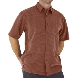 Royal Robbins Desert Pucker Shirt   UPF 25+  Short Sleeve (For Men)   HENNA (S )