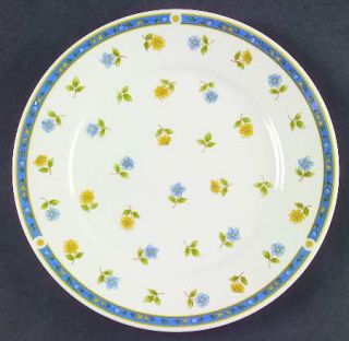 Anchor Hocking Savannah Salad Plate, Fine China Dinnerware   Blue & Yellow Flowe
