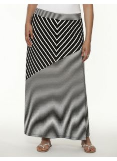 Lane Bryant Plus Size Chevron maxi skirt by Seven7     Womens Size 22/24, Black