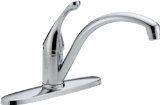 Delta 140DST Kitchen Faucet, Collins SingleHandle Chrome