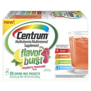 Centrum Flavor Burst Raspberry Lemonade Multivitamin Drink Mix   24 Packs