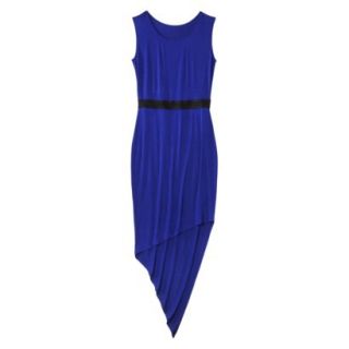 Mossimo Womens Asymmetrical Maxi Dress   Athens Blue L