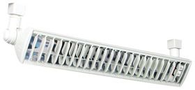 Elco Lighting ETC424W Track Lighting, Line Voltage 2x24W Fluorescent Wall Wash Track Fixture White