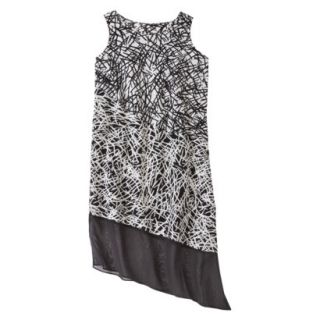 Mossimo Womens Asymmetrical Midi Dress   Graphic Print XL