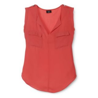 Mossimo Womens Sleeveless Top   Red L