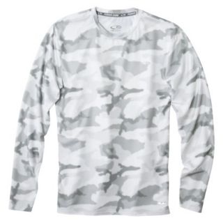 C9 by Champion Mens Power Core Compression Long Sleeve Tee   White Camo L