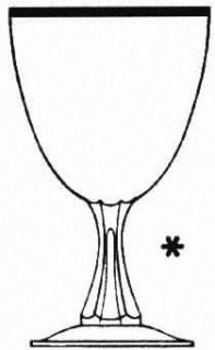 Tiffin Franciscan Lynwood (Plat Trim) Water Goblet   Stem #17624, Wide Platinum