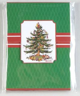 Spode Christmas Tree Green Trim Magnetic Notepad, Fine China Dinnerware   Newer