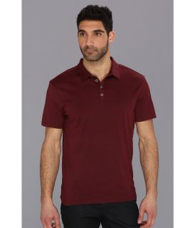 John Varvatos Collection Silk Cotton S/S Polo K212P4 Mens Long Sleeve Pullover (Red)