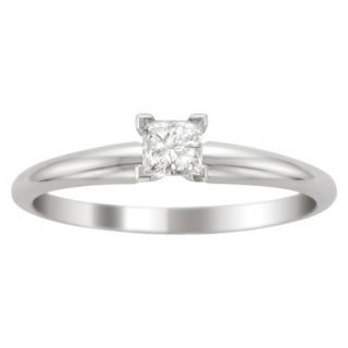 1/4 CT.T.W. Diamond Solitaire Ring in 14K White Gold   Size 5