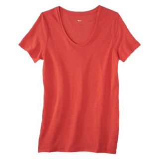 Mossimo Womens Plus Size Scoop Neck Tee   Red 3