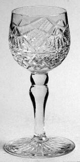 Edinburgh Crystal Edi8 Cordial Glass   Criss Cross & Fan Cut Bowl, No Trim