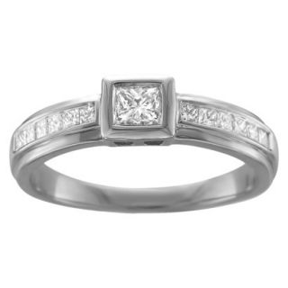 0.5 CT.T.W. Diamond Ring in 14K White Gold   Size 7.5