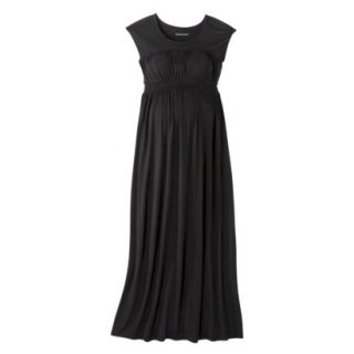 Liz Lange for Target Maternity Sleeveless Smocked Maxi Dress   Black XS