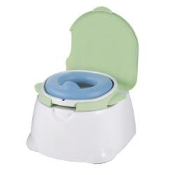 Safety 1st Blue Comfy Cushy Potty Trainer And Step Stool (Blue/green/white3???in???1 potty, trainer seat and step stoolNon???absorbent foam seat ring with splash guardIntegrated bowl removes with one hand for easy clean???upAdapter seat with hand???grips 