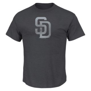 MLB Mens San Diego Padres Crew Neck T Shirt   Grey (S)