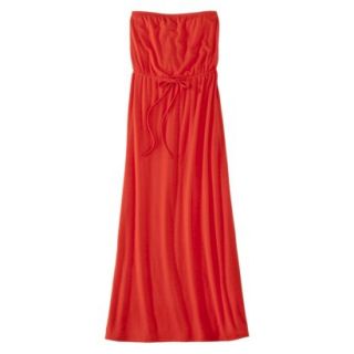Mossimo Supply Co. Juniors Strapless Maxi Dress   Hot Coral XL(15 17)