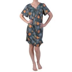 Journee Collection Womens Floral Print Knee Length House Dress