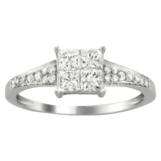 3/4 CT.T.W. Diamond Anniversary Ring in 14K White Gold   Size 8