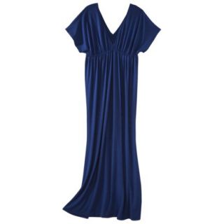 Merona Petites Short Sleeve Maxi Dress   Blue MP