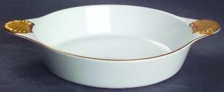 Georges Briard Coquille DOr Gold Individual Augratin, Fine China Dinnerware   G