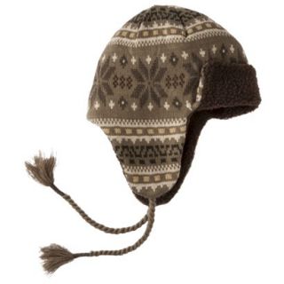 Mossimo Supply Co. Mens Knit Peruvian Hat   Khaki Fair Isle
