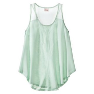 Mossimo Supply Co. Juniors Knit to Woven Tank   Glazed Green S(3 5)