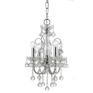 Crystorama Lighting CRY 3324 CH CL MWP Imperial Imperial 4 Light Clear Crystal C