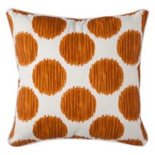 Mudhut Dot Decorative Pillow   Orange