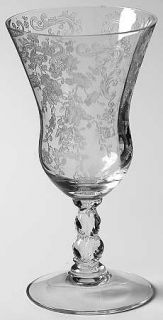 Cambridge Chantilly Juice Glass   Stem 3600, Etched