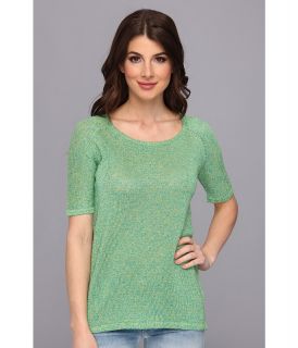 Christin Michaels Sarae Top Womens Short Sleeve Pullover (Green)