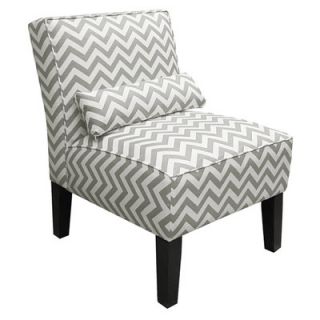 Skyline Furniture Fabric Slipper Chair 5705 Color Zig Zag Grey