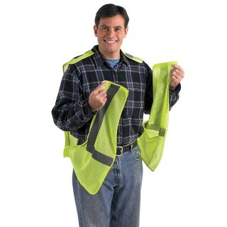Class 2 Breakaway Safety Vest   Size L/Xl   Lime   L/XL